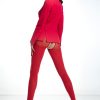 Tights Amour | Amour Diamond Crotchless Red Tights