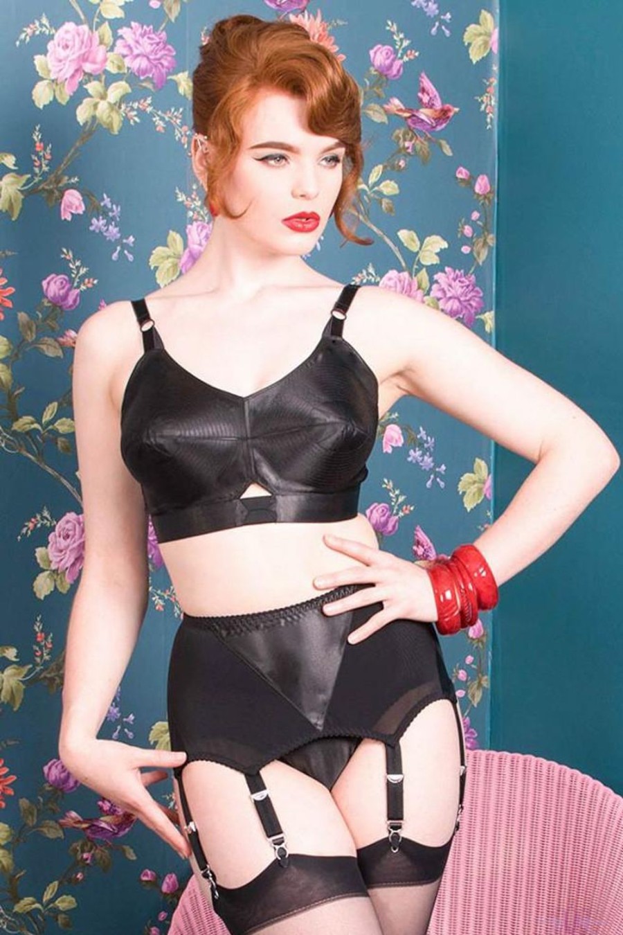 Lingerie What Katie Did | What Katie Did Maitresse Nouveau 6 Strap Suspender Belt