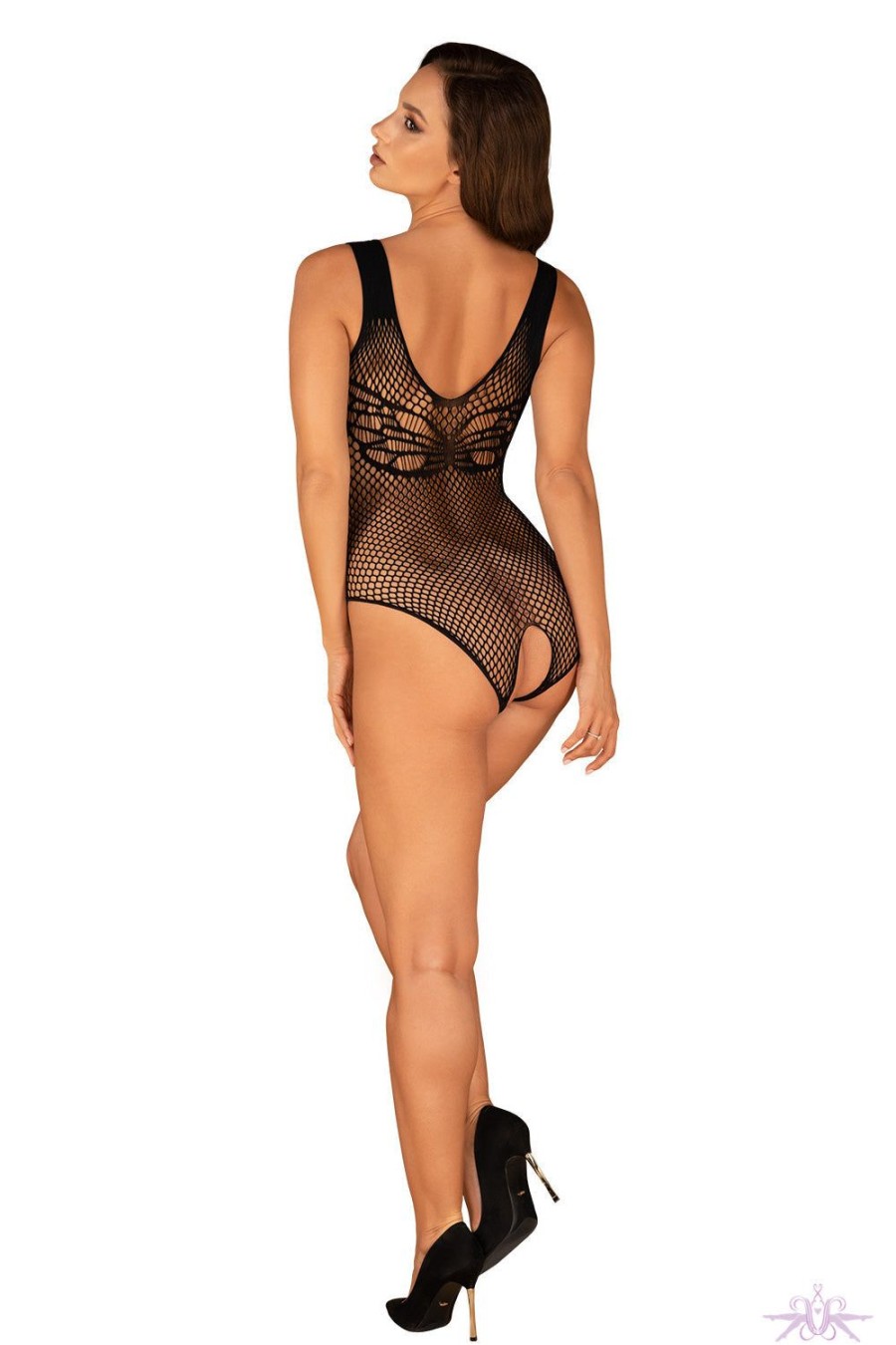 Lingerie Obsessive | Obsessive Black Bee Open Bodysuit