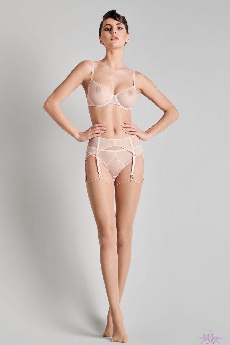 Lingerie Maison Close | Maison Close L'Amoureuse Peony Rose Suspender Belt