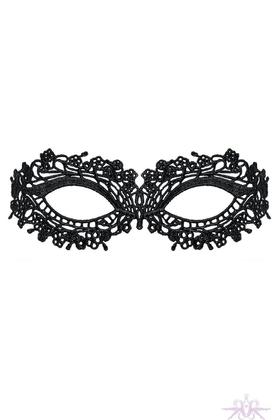 Lingerie Obsessive | Obsessive Black Guipure Lace Mask