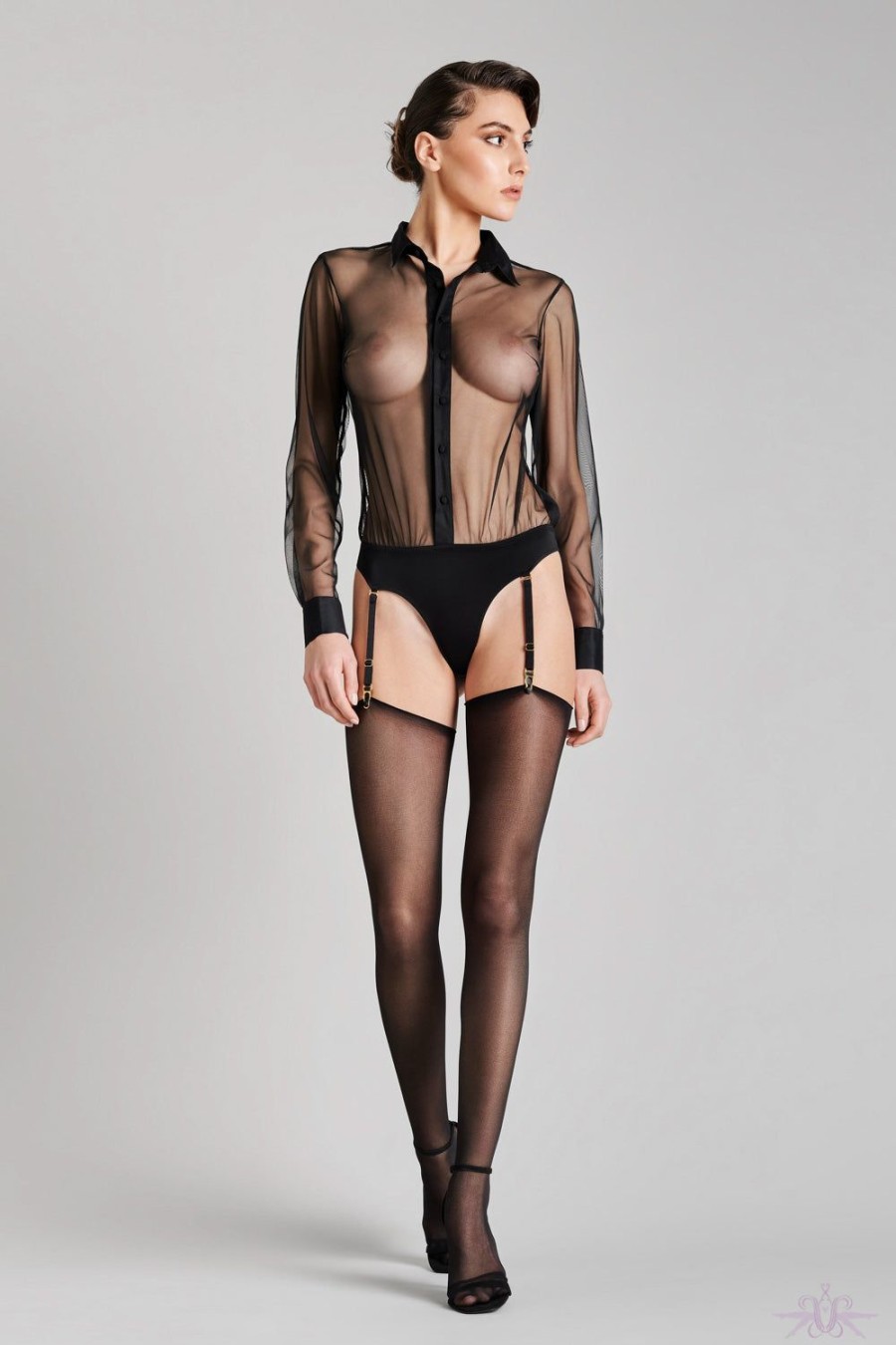 Lingerie Maison Close | Maison Close Madame Reve Shirt Bodysuit