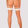 Lingerie Obsessive | Obsessive Amor Bianco Narrow Top Stockings