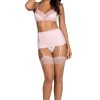 Lingerie Obsessive | Obsessive Pink Three Piece Set