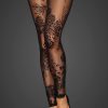 Hold Ups Noir Handmade | Noir Handmade Fabulous Floral Tulle Footless Hold Ups