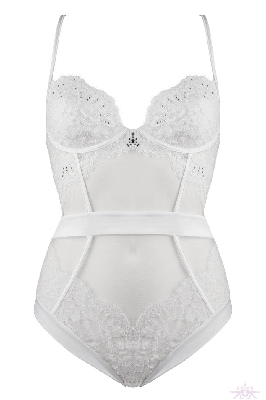 Lingerie Prelude Milano | Prelude Marlene White Bodysuit