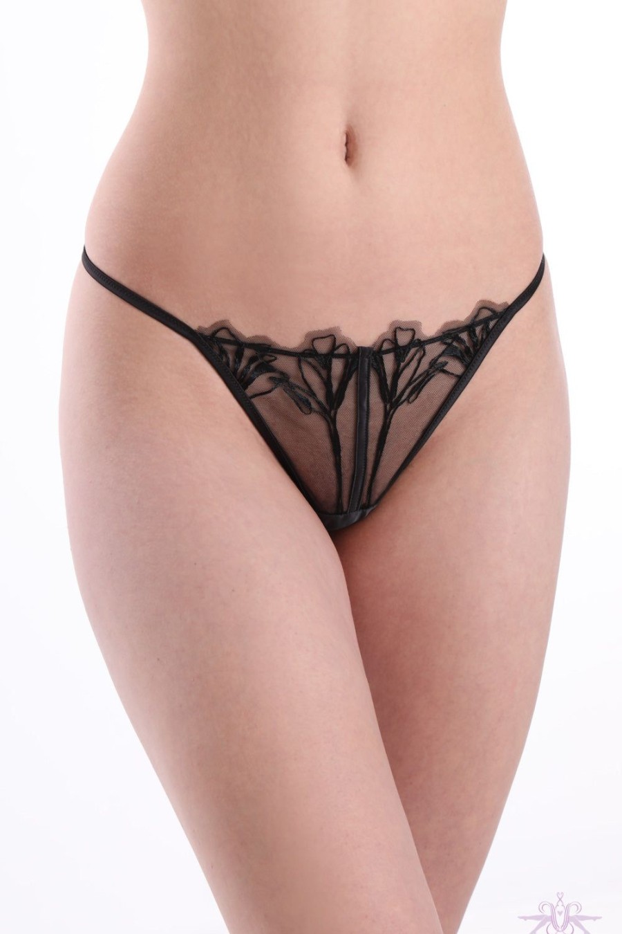 Lingerie Jolidon | Jolidon Supreme Black Lace Thong